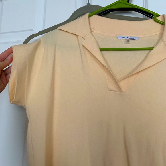Tops - yellow/cream collared shirt